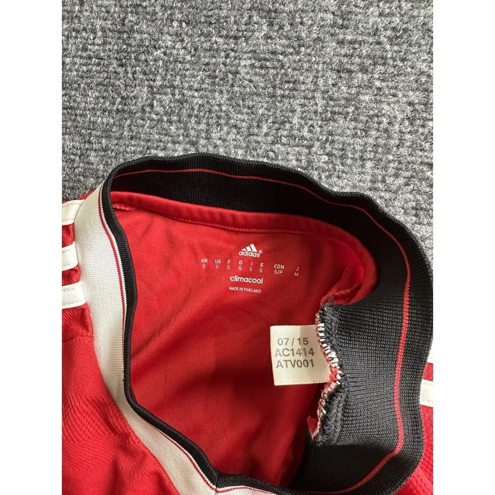 Mens 2015-16 Adidas Manchester United Home Soccer Jersey Red, Size S
